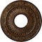 Ekena Millwork Nadia Ceiling Medallion (Canopies up to 4 7/8"), 12 1/8"OD x 3 5/8"ID x 7/8"P, Root Beer Crackle CM12NARBC - alternate 1